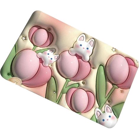 Tapis en terre de diatomées, aspect 3D, absorbant l'eau, séchage rapide, convient pour la salle de bain H22 (1/5)