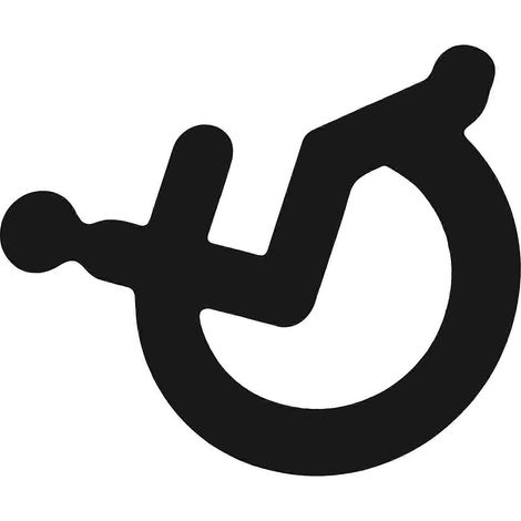Panneau de toilettes pour personnes handicapées (compatible avec les fauteuils roulants) en acrylique noir (1/5)