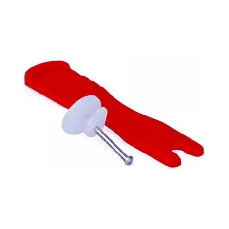 Ganci per quadri in plastica trasparente con chiodini e paletta salvadita 20 pz.