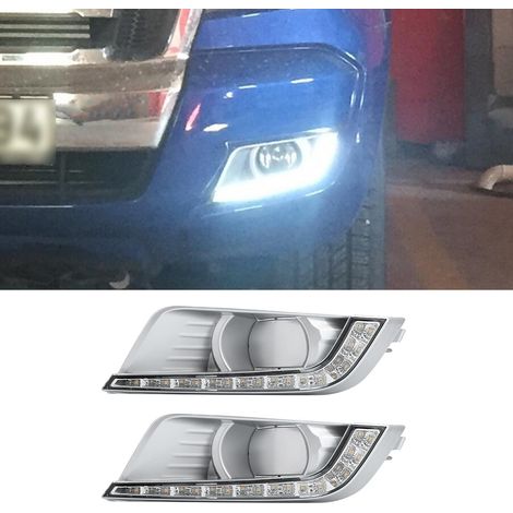 Feux de jour à LED avec clignotants 12 V compatibles avec Ford Ranger 15-18 (1/5)