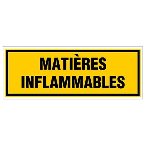 Panneau Matières inflammables - Rigide 330x120mm - 4035000 (1/2)