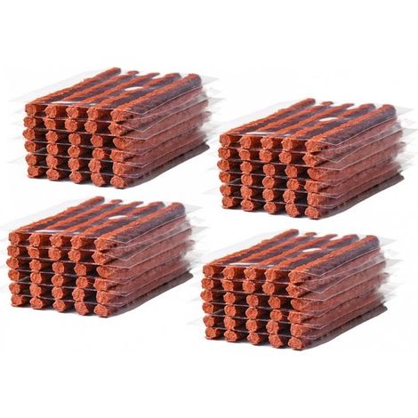 Strisce per la riparazione di pneumatici auto, confezione di ricarica, 120 pezzi, kit di riparazione pneumatici, 10 cm, confezione convenienza, auto, furgoni, moto, bagagliai (1/5)