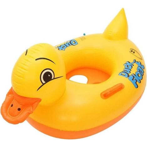 1 bouée bébé, canard gonflable, siège natation tout-petit, PVC épais, pour piscine intérieure/extérieure (1/5)