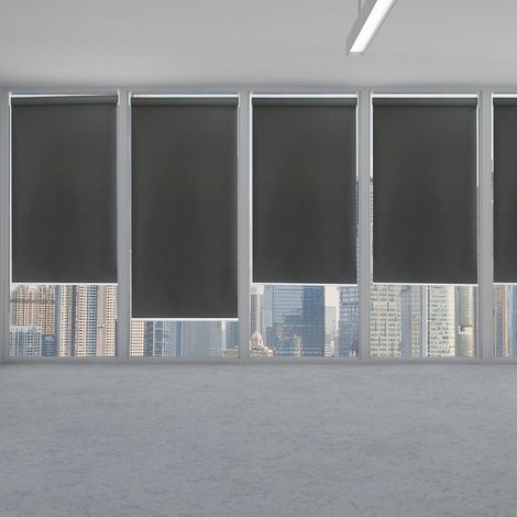 TolleTour Tenda Verticale Esterna 140x240 cm per Balcone e Terrazza Protezione Solare Impermeabile 80% Grigio Scuro