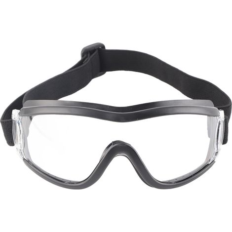 Lunettes de protection enfants anti-bave, transparentes anti-buée, verres protecteurs extérieur pour enfants (noir) (1/5)