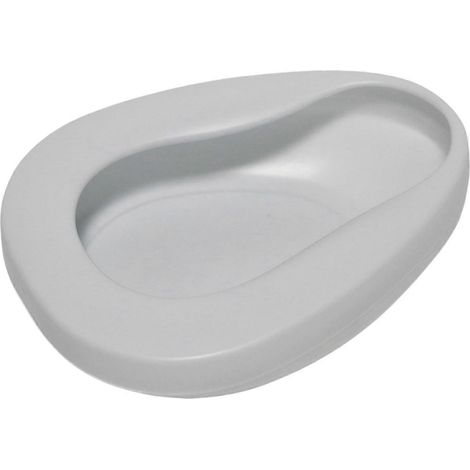 Bassin de lit portable et facile à nettoyer, urinal pour barrières de lit/patients alités, bassin de lit robuste pour femmes âgées, blanc (1/5)