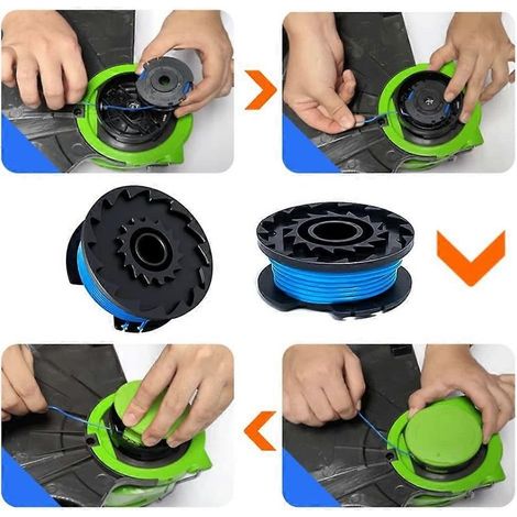 G1q 2 Stück Greenworks Bst4000 St40l00 Rasenmäher-Spulenabdeckung 2100702 U4o Ersatz-Spulenabdeckung, 34 (1/3)