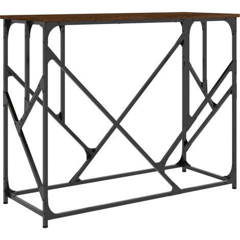 Maison Exclusive - Mesa consola madera de ingeniería marrón roble