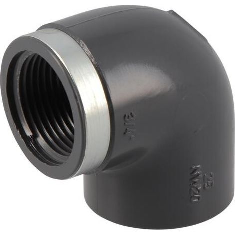 Coude PVC pression mixte à coller Ø25 femelle 20-27