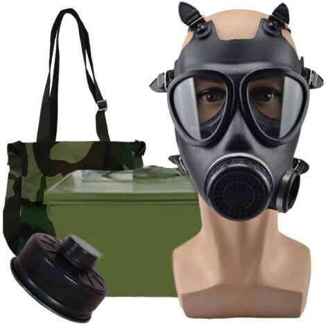 Masque Facial réutilisable Ensemble de Masque Facial en Silicone largement utilisé dans la Peinture en aérosol de Protecteur de poussière de Travail du Bois (1/4)