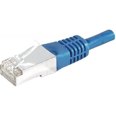 Cable de conexión Dexlan Cat. 6A, S/FTP (PiMF), azul, 20,0 m