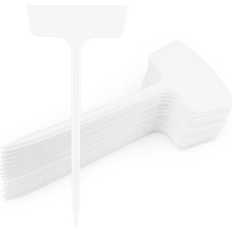 30 pièces 36cm Grands Etiquette Jardin Exterieur, Etiquettes pour Plantes,Etiquette Potager Exterieur,Réutilisable Etiquettes de Plantation- Blanc (1/5)