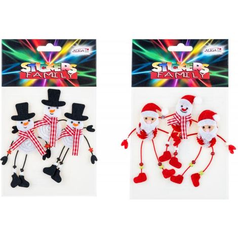 Pegatinas navideñas 3D NKX NKX8083 La magia de la decoración navideña