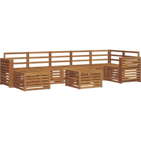 Outdoor Sofa Set 8 pcs Natural vidaXL (1/5)