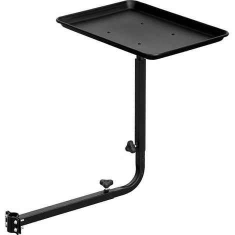 Plateau accessoire pour fauteuil de barbier, rotatif à 360°, accessoire pour établi de coiffeur, réglable en hauteur, dimensions 33x45 cm, compatible avec l'équipement de salon. (1/5)