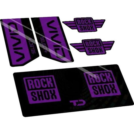 Pegatinas de vinilo resistente, diseños personalizables, color morado. (1/2)