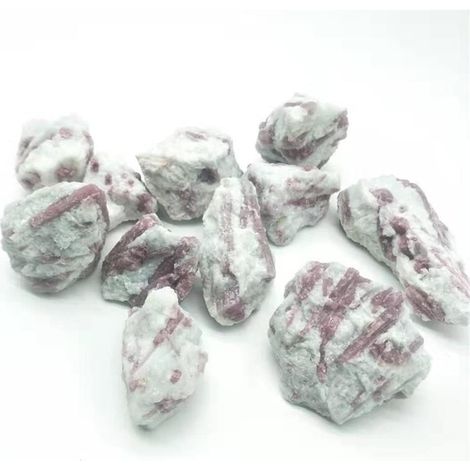 Pierre Brute de Quartz de Cristal de Rugueuse Rouge Naturelle Pierre Brute Rose 500G for la décoration adaptée à la décoration de Meubles Collections de la Maison (1/5)