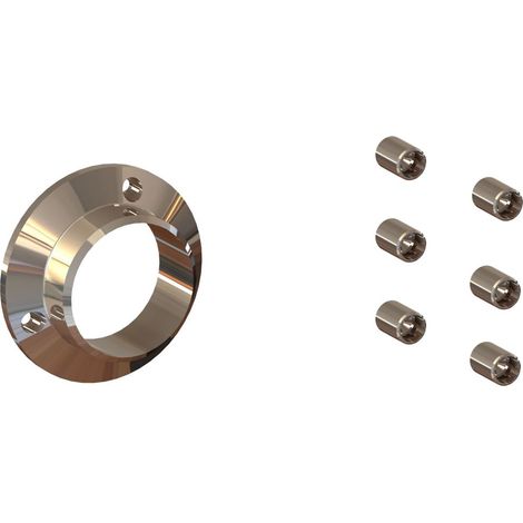 Lot Départ Muraux Fixes pour Garde Corps modèle LAPALUD - Finition INOX (1/2)