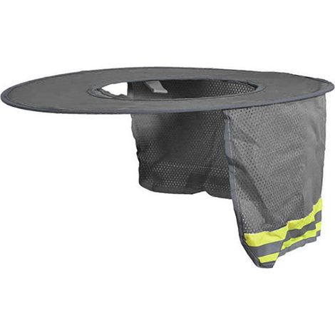 Housse de casque portable avec bande réfléchissante, protection UV et pare-soleil, compatible avec les casques de chantier. (1/5)