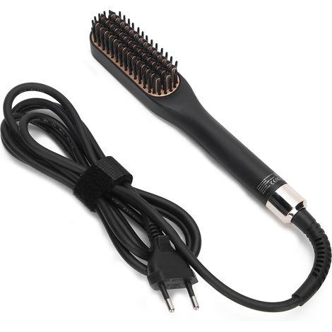 Peigne Redresse Barbe Électrique Multifonction, Brosse Lisseur Barbe Homme, 100‑240V Prise EU (1/5)