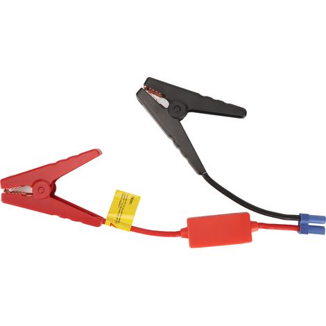 Câble de démarrage 10 AWG portable avec pinces crocodile et protection anti-retour pour batterie voiture (1/5)