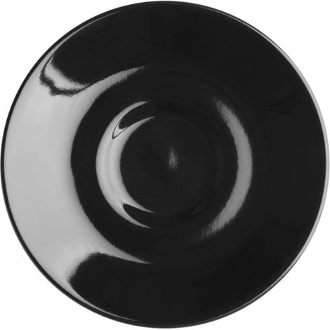 Soucoupes expresso Café noires 116mm (lot de 12) - Ref CU955 - Olympia (1/5)