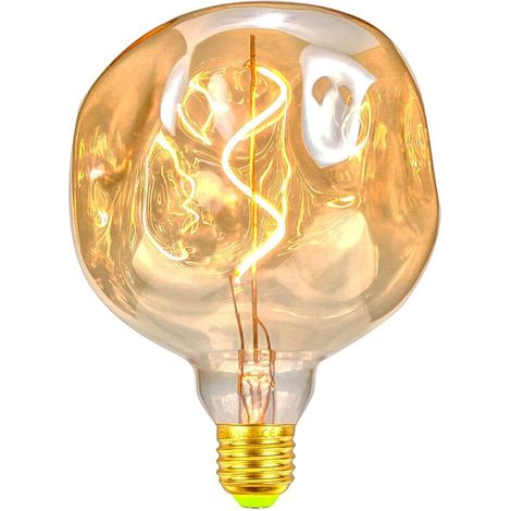 4W Dimmable Vintage LED Light Bulbs - Irregular Shape - 220/240V - E27 Edison Socket - Specialty - Antique Decorative Light Bulb (Stone)