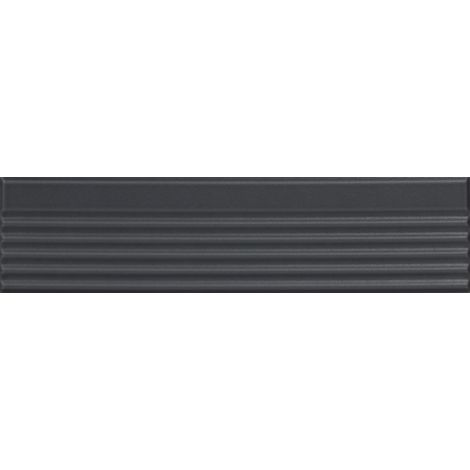 Alle Carrelage - Carrelage sol / mur brique à relief uni noir 5,6x23,2 cm MODULO INCISO CARBONE - Vendu par boîte de 0.47 m² (1/3)