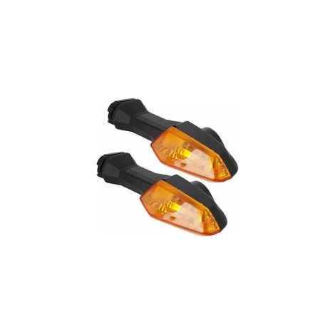 Luz indicadora para motocicleta, intermitentes LED para Kawasaki Z250 Z750R (Negro/Amarillo) - Crezuo (1/5)