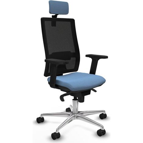 Piqueras y Crespo 2D086N2 Chaise Bureau Bleu Ciel (1/3)