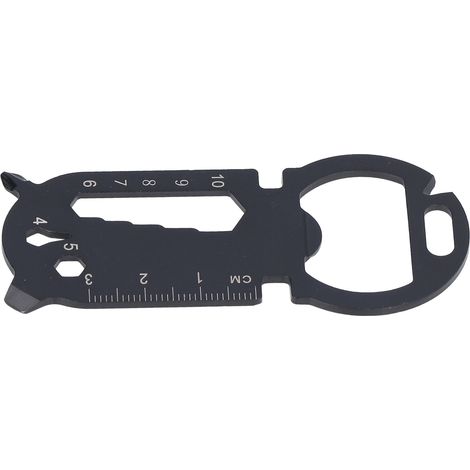 Multitool aus Edelstahl mit Karte, Flaschenöffner, Schraubendreher, Messer, Schraubenschlüssel und Lineal für Outdoor-Aktivitäten (1/5)