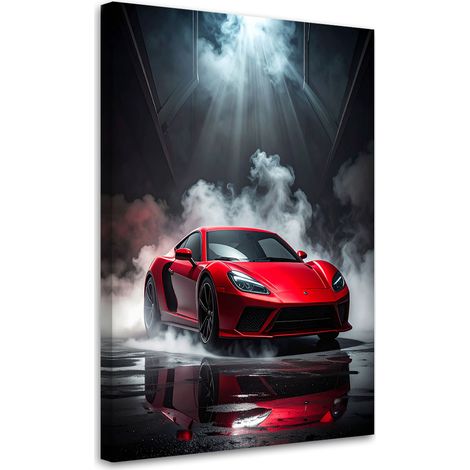 Stampe su Tela, Auto sportiva rossa, 70x100 (1/5)