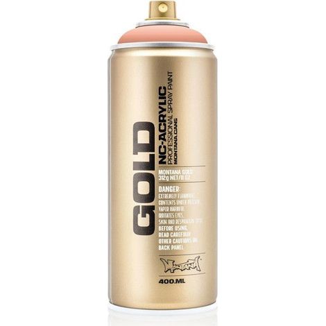 Bombe de peinture - Gold - Acrylique - Salmon - G8070 - 400ml - Montana Cans
