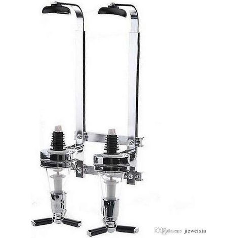 Distributeur mural Kabalo 2024 en acier inoxydable pour 2 bouteilles, style majordome, pour boissons alcoolisées et spiritueux (vodka, whisky, rhum, gin) - Utile (1/2)