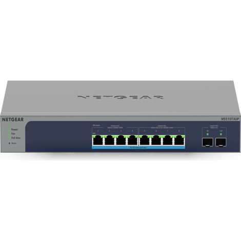 NETGEAR MS510TXUP Switch 8 ports Multi-Gigabit PoE++ 60W & 2 ports SFP+ 10G (MS510TXUP-100EUS) (1/2)