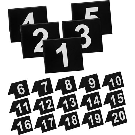 Lot de 20 panneaux de table double face en acrylique durable (1/5)