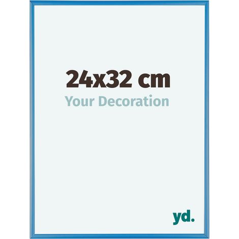 yd. - Cadre photo 24x32 - Bleu Acier - Aluminium - Kent