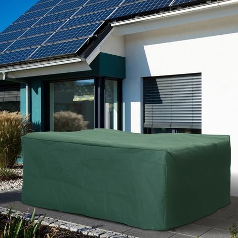 Housse de Protection Étanche Housse Salon de Jardin 600D Oxford Tissu Bâche Salon de Jardin Extérieur Imperméable rectangulaire 210L x 140l x 80H cm Vert (1/4)