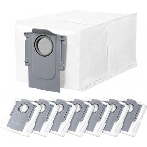 Lot de 10 sacs à poussière pour aspirateurs  Q Revo/Q Revo S/S8 MaxV Ultra/Qrevo Master/Qrevo Pro/Qrevo Slim/Qrevo Curv, grande capacité de 3 L, sacs de rechange compatibles. (1/5)