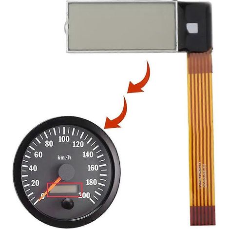 Compteur horaire marin, compteur de vitesse, tachymètre, écran LCD pour camions VDO International (1/4)