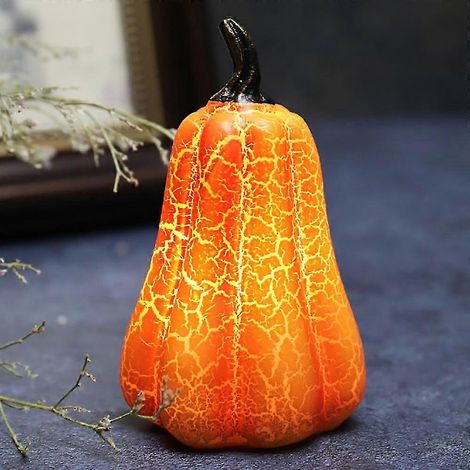 Lanterne lumineuse LED citrouille d'Halloween, décoration pour fête à la maison A
