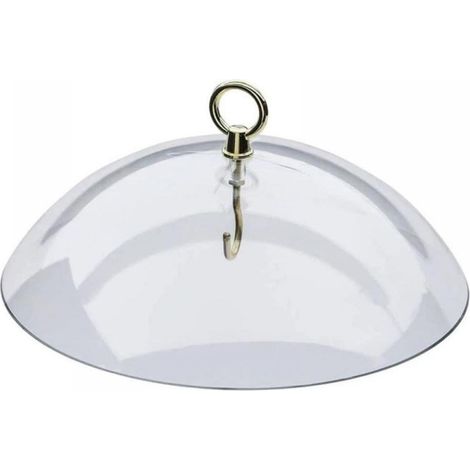 Transparente, kuppelförmige Schutzhülle für hängende Vogelfutterhäuschen, 25 cm (10 Zoll)