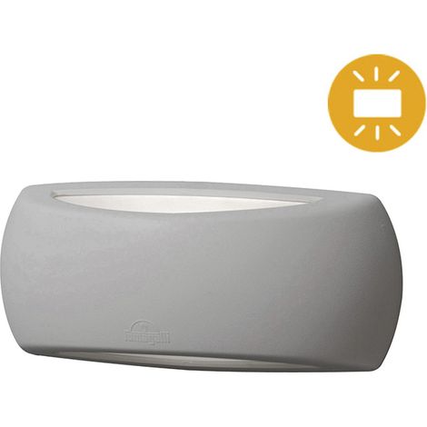 francy wall lamp 1xe27 ip66 l.30xw.9xh.13cm résine grise