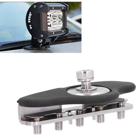 Soporte universal de 2 piezas para barra de luz LED, montaje en capó de coche, accesorio para luz de trabajo (1/5)