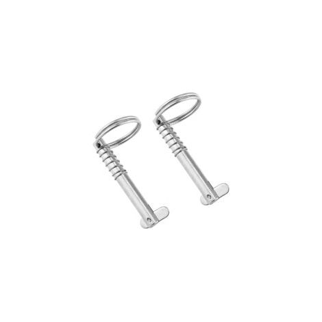 Set mit 2 Sicherheitsnadeln, 8 x 76 mm, Sicherheitsnadeln aus Edelstahl 316 für Boote - Crezuo