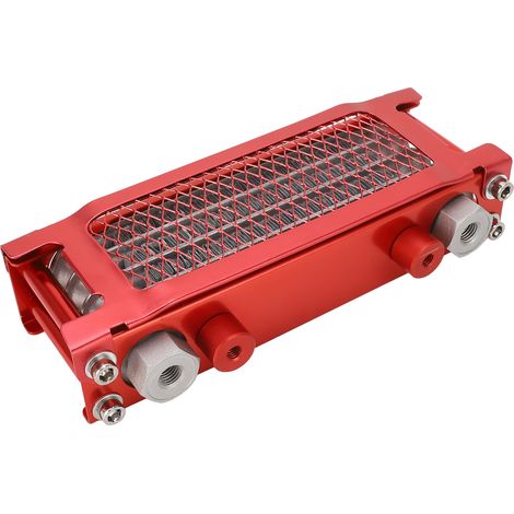Kit de refroidisseur d'huile pour moto, refroidisseur haute efficacité à quatre rangées en aluminium, adapté aux motos tout-terrain Monkey 125 de 50 à 150 cm3, rouge. (1/5)