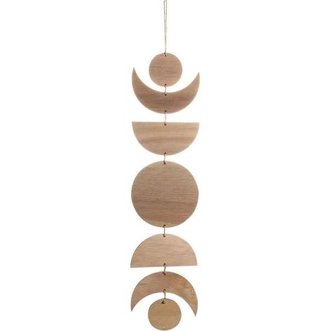 Guirlande lunaire verticale phases de lune, tenture murale chic pour dortoir, salon ou bureau décoratif