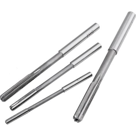 10 Stück HSS H7 Reibahlen mit geraden Nuten, Maschinenschneidwerkzeuge 3/4/5/6/7/8/9/10/11/12 mm (1/5)