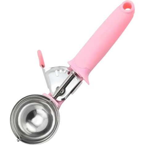 1 Cuillère à glace, acier inoxydable, ergonomie, bord arrondi, maison et restaurant (1/5)