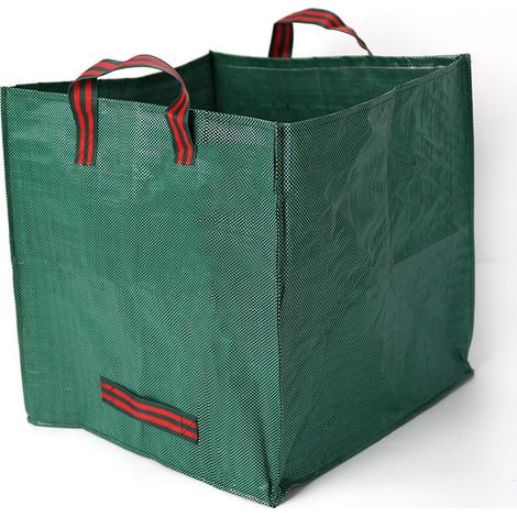 Sacs à déchets de jardin grand format - Lot de 1 - Sacs à feuilles - Sacs à compost - Seaux à feuilles - Sacs carrés pour feuilles - Sacs à déchets verts